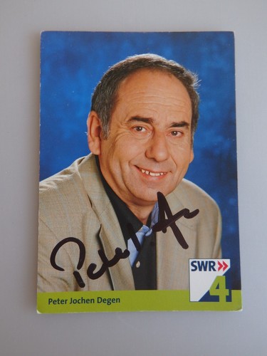 Autografo peter jochen degen - autografo,