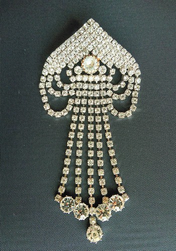 Spilla con strass vintage - spilla, strass 
