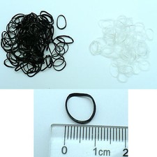 200 Mini Elastici Capelli Acconciatura TRECCINE RAGAZZA BAMBINA Rasta Dreadlocks