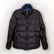 Piumino Tommy Hilfiger vintage reversibile nero blu medio