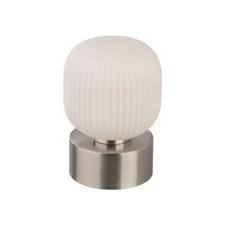 Livarno Lampada led da tavolo effetto nichelato opaco altezza 21 cm 3000k luce b