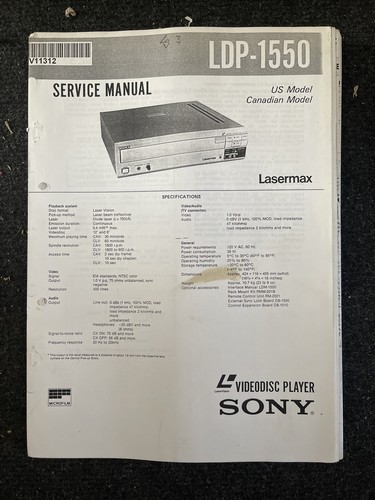Sony ldp 1550 lettore - sony,