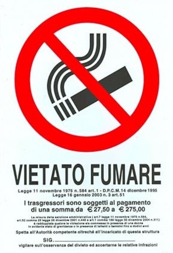 Cartello vietato fumare - cartello,