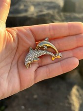 Spilla Delfini In Argento 800