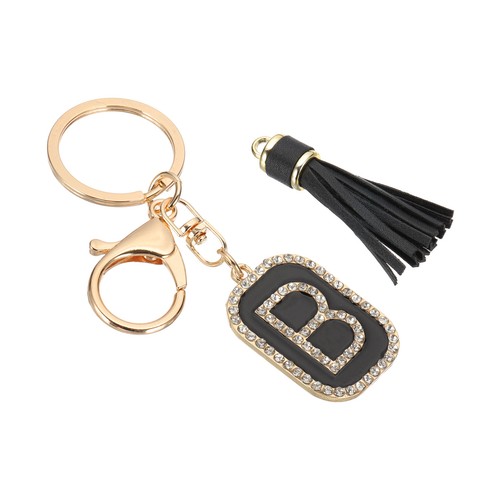 Cubic crystal tassel keychain - cubic,