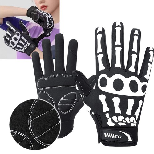 Guanti osso scheletro biker - osso,