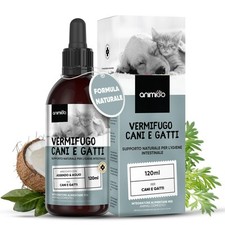 Vermifugo per Gatti E per Cani in Gocce 120Ml, Sverminatore per Gatti E Cani, Ve