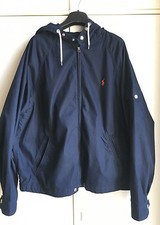 POLO RALPH LAUREN giubbino con cappuccio uomo XL BLU SCURO