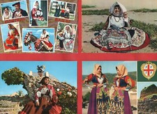COSTUMI SARDI LOTTO DI 32 CARTOLINE- vedi foto e descrizione