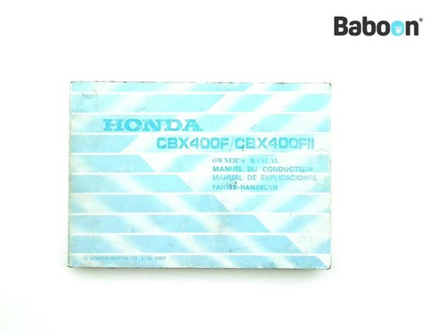 Libretto istruzioni honda - istruzioni, cbx