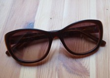 Occhiali Da Sole NAU Cat Eyes - VINTAGE Marrone Lenti Ambrate e Sfumate