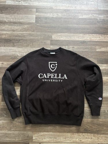 Felpa nera vintage champion - vintage,