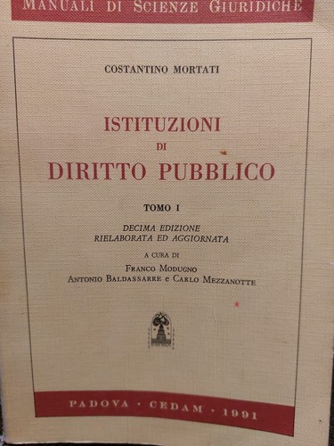 Mortati istituzioni diritto - mortati,