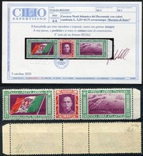 REGNO D'ITALIA 1933 SERVIZIO DI STATO TRITTICO 5,25+44,75 MNH** CAT. 1
