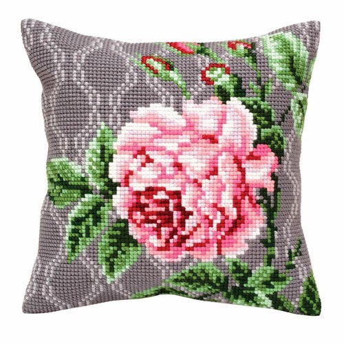 Cuscino punto croce cda - cuscino,