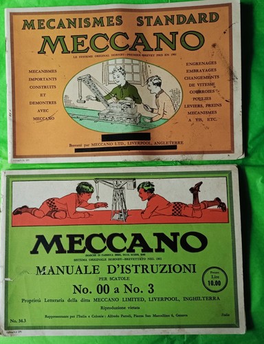 Meccano manuali istruzione - manuali, d'istruzione