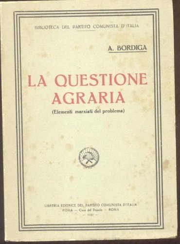 Bordiga amadeo questione - amadeo., la