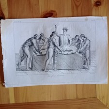 SACRIFICIO COMUNE SACRIFICIO UMANO ANTICHITÀ INCISIONE MAYA AZTECHI VERICO INCIS