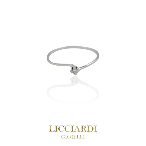 Anello solitario donna - , oro