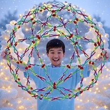  "Grande sfera arcobaleno originale Hoberman, 9,5""- 30"