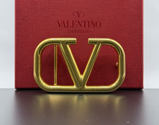 Ricambio fibbia logo V Valentino Garavani - per cintura 40mm - finitura spazzolata