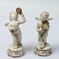 Coppia Putti Antichi Musicanti