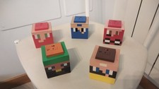 MINECRAFT : LOTTO 5 PERSONAGGI PIXEL ART
