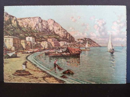 Cartolina capri acquarellata - cartolina,