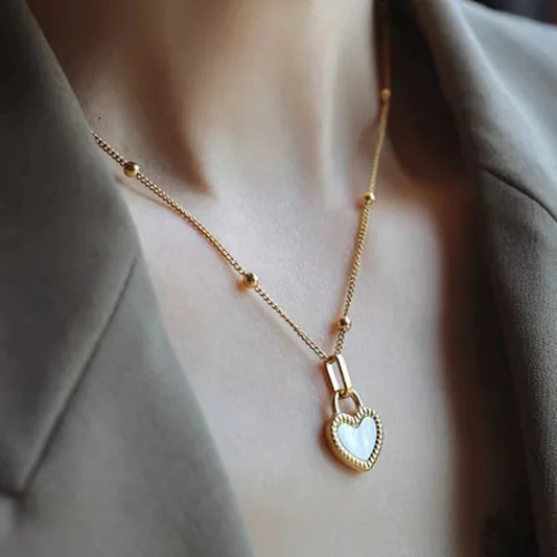 Collana con ciondolo cuore - con,