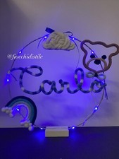 Fiocco Nascita Con Nome E Luce Led