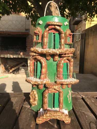Tegola artigianale decorata - , a