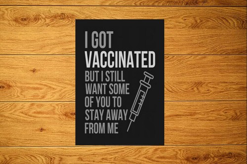Got vaccinated funny sticker - vaccinated,