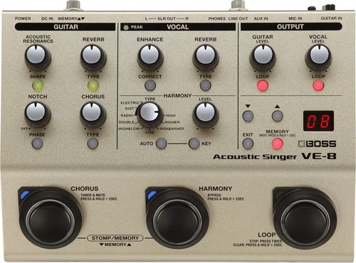 Boss acoustic singer - ve-8,