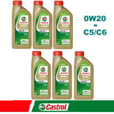 Olio motore CASTROL EDGE 0w20 6 LITRI auto benzina diesel Edge 0W-20 C5 / C6