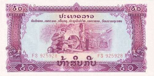 Laos kip anno 1968 - laos,