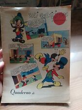 VECCHIO QUADERNO DI SCUOLA- WALT DISNEY - BUCI PRESTIGIATORE -
