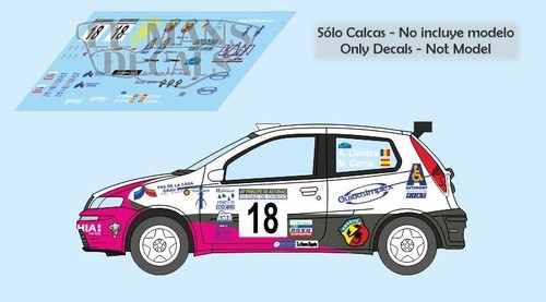 Decals fiat punto s1600 rallye - fiat,