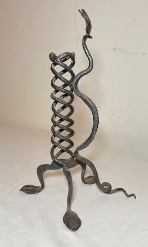Antico candelabro serpente - candelabro,