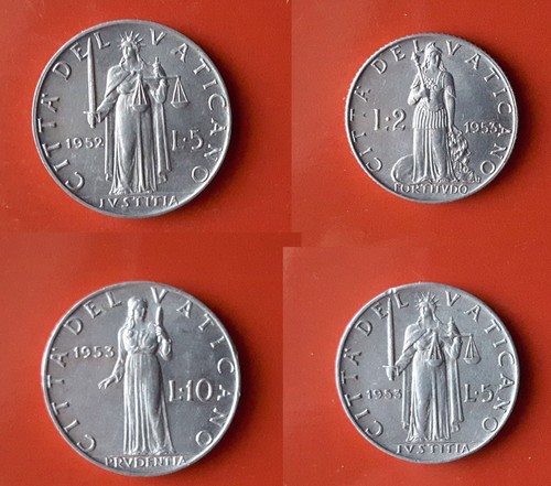 Lire 1952 vaticano 2 5 - lire,