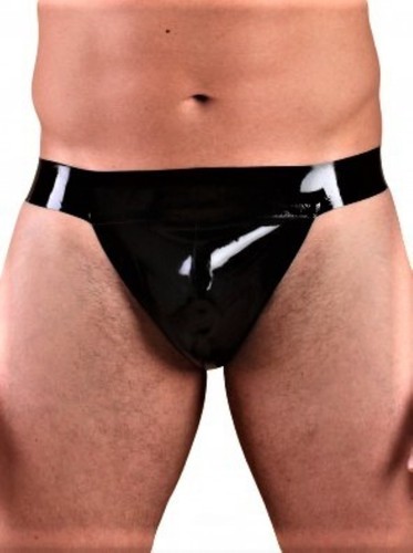 Honour latex jock - latex, strap