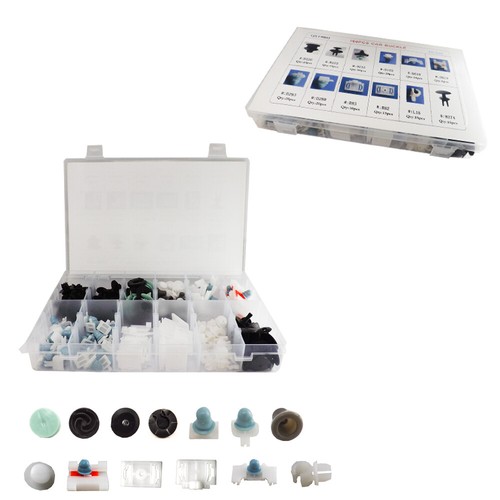 Set 160pz clip fissaggio - set,