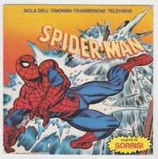 45 giri sigle tv cartoni spiderman sorrisi 1981 hain saban rare marvel 1981