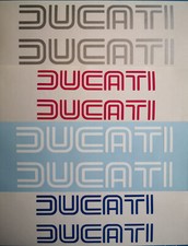 2 adesivi DUCATI classici • sticker • scritta • molti colori e misure