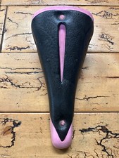 TRICK TOP Viscount Pink and Black Vintage BMX Saddle