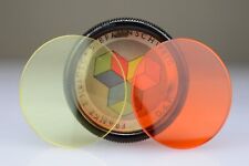 Rollei Rolleiflex Franke & Heidecke Box Filtri Orange-Yellow 37mm Made Germany
