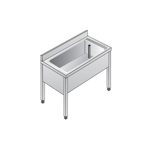 Lavello 100x70x85 acciaio - , inox