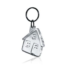 Gadget portachiavi forma CASA CHIARO TRASP agenzia immobiliare edilizia muratore