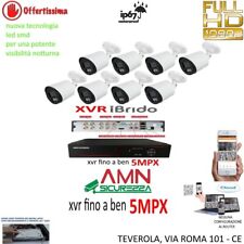 KIT VIDEOSORVEGLIANZA CLOUD DVR 8 CANALI 8 TELECAMERE 5MPX AHD + HD1TB CCD SONY 