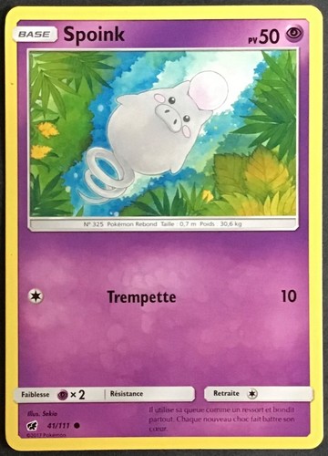 Carte pokémon spoink - carte,