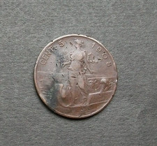 RARA 5 centesimi 1908 donna su